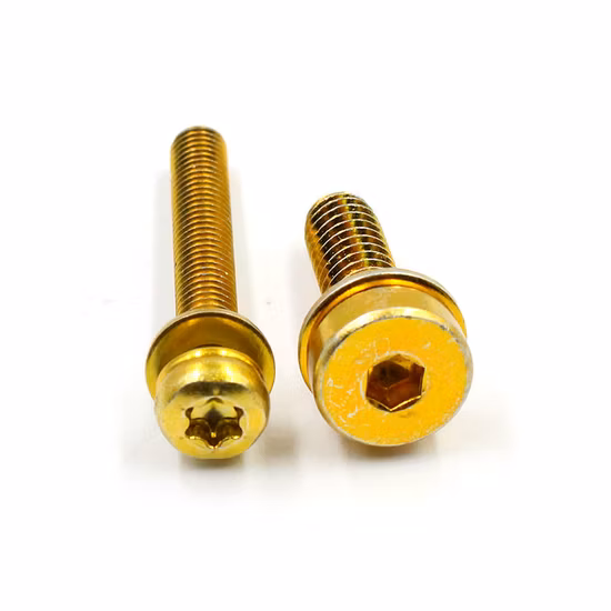 Fabricant Vente Directe En Laiton M4 M6 M8 Six Lobe Hexagon Lock Washer Machine Sems Vis